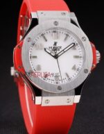 Hublot replica automatic vendome acciaio red collection strip rubber orologio replica copia 4us306