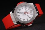 Hublot replica automatic vendome acciaio red collection strip rubber orologio replica copia 4us306 - immagine 4