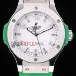 Hublot replica automatic vendome acciaio green collection strip rubber orologio replica copia 4us307