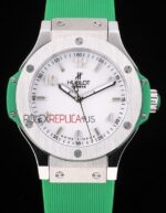 Hublot replica automatic vendome acciaio green collection strip rubber orologio replica copia 4us307