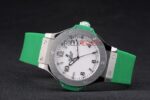 Hublot replica automatic vendome acciaio green collection strip rubber orologio replica copia 4us307 - immagine 5