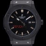 Hublot replica automatic vendome black collection strip rubber orologio replica copia 4us308
