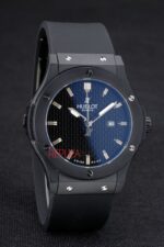 Hublot replica automatic vendome black collection strip rubber orologio replica copia 4us308 - immagine 4