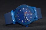 Hublot replica automatic vendome blue collection strip rubber orologio replica copia 4us309 - immagine 5
