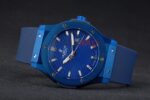 Hublot replica automatic vendome blue collection strip rubber orologio replica copia 4us309 - immagine 6