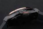 Hublot replica automatic vendome black rose gold collection strip rubber orologio replica copia 4us310 - immagine 8