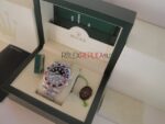 Rolex replica GMT master II rosso blu ceramichon new basilea oro bianco orologio replica copia imitazione 4us272 - immagine 6