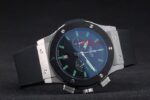 Hublot replica big bang chrono acciaio black strip rubber orologio replica copia 4us312 - immagine 6
