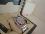 Rolex replica GMT master II rosso blu ceramichon new basilea oro bianco orologio replica copia imitazione 4us272 - immagine 8