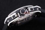 Hublot replica big bang chrono acciaio black dial strip rubber orologio replica copia 4us314 - immagine 7