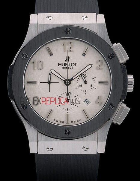 virtuemart_product_4219rolex-replica-orologi-copia-imitazione-rolex-omega Hublot replica big bang chrono acciaio argentèè dial strip rubber orologio replica copia 4us315 - immagine 1