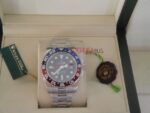 Rolex replica GMT master II rosso blu ceramichon new basilea oro bianco orologio replica copia imitazione 4us272