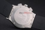 Hublot replica big bang chrono acciaio argentèè dial strip rubber orologio replica copia 4us315 - immagine 7