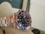 Rolex replica GMT master II rosso blu ceramichon new basilea oro bianco orologio replica copia imitazione 4us272 - immagine 5