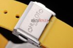 Hublot replica big bang chrono acciaio yellow strip rubber orologio replica copia 4us318 - immagine 9