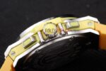 Hublot replica big bang chrono acciaio yellow strip rubber orologio replica copia 4us318 - immagine 8