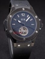 Hublot replica automatic vendome tourbillon black collection strip rubber orologio replica copia 4us319