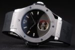 Hublot replica automatic vendome acciaio tourbillon black collection strip rubber orologio replica copia 4us320 - immagine 4