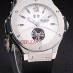 Hublot replica automatic vendome acciaio tourbillon white collection strip rubber orologio replica copia 4us321