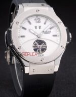Hublot replica automatic vendome acciaio tourbillon white collection strip rubber orologio replica copia 4us321