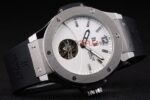 Hublot replica automatic vendome acciaio tourbillon white collection strip rubber orologio replica copia 4us321 - immagine 5