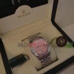 Rolex replica datejust acciaio rosèè flower jubilèè orologio replica copia imitazione 4us247
