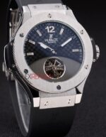 Hublot replica automatic vendome acciaio tourbillon black racing collection strip rubber orologio replica copia 4us322