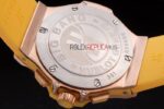 Hublot replica big bang chrono rose gold yellow strip rubber orologio replica copia 4us323 - immagine 8