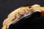Hublot replica big bang chrono rose gold yellow strip rubber orologio replica copia 4us323 - immagine 7