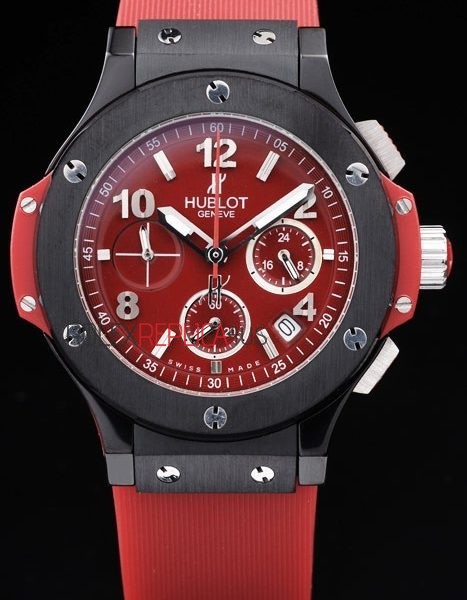 virtuemart_product_4321rolex-replica-orologi-copia-imitazione-rolex-omega Hublot replica big bang chrono red strip rubber orologio replica copia 4us324 - immagine 1