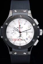 Hublot replica big bang chrono pro-hunter white strip rubber orologio replica copia 4us325 - immagine 4