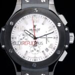 Hublot replica big bang chrono pro-hunter white strip rubber orologio replica copia 4us325