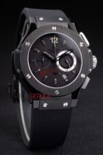 Hublot replica big bang chrono pro-hunter black strip rubber orologio replica copia 4us328 - immagine 3