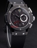 Hublot replica big bang chrono pro-hunter black strip rubber orologio replica copia 4us328
