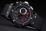 Hublot replica big bang chrono pro-hunter black strip rubber orologio replica copia 4us328 - immagine 5