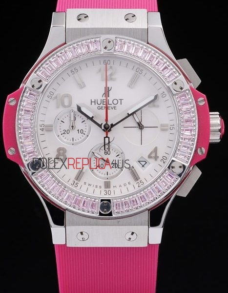 virtuemart_product_4374rolex-replica-orologi-copia-imitazione-rolex-omega Hublot replica big bang chrono lady pink strip rubber orologio replica copia 4us329 - immagine 1