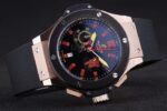 Hublot replica big bang chrono rose gold black dial manchester united limited edition orologio replica copia 4us336 - immagine 6
