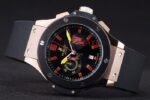Hublot replica big bang chrono rose gold black dial manchester united limited edition orologio replica copia 4us336 - immagine 5