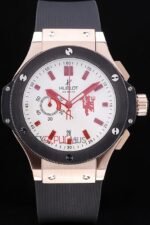 Hublot replica big bang chrono rose gold white dial manchester united limited edition orologio replica copia 4us337 - immagine 3
