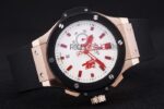 Hublot replica big bang chrono rose gold white dial manchester united limited edition orologio replica copia 4us337 - immagine 5