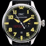 IWC replica 7days power reserve yellow platinum strip leather imitazione replica orologi 4us345