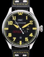 IWC replica 7days power reserve yellow platinum strip leather imitazione replica orologi 4us345