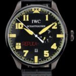 IWC replica 7days power reserve yellow pro-hunter strip leather imitazione replica orologi 4us346