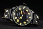 IWC replica 7days power reserve yellow pro-hunter strip leather imitazione replica orologi 4us346 - immagine 6