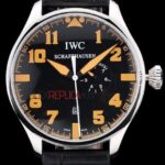 IWC replica 7days power reserve orange platinum strip leather imitazione replica orologi 4us348