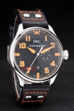IWC replica 7days power reserve orange platinum strip leather imitazione replica orologi 4us348 - immagine 3