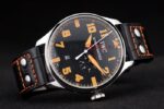 IWC replica 7days power reserve orange platinum strip leather imitazione replica orologi 4us348 - immagine 5