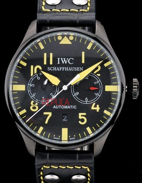 virtuemart_product_4537rolex-replica-orologi-copia-imitazione-rolex-omega IWC replica 7days power reserve yellow pro-hunter strip leather imitazione replica orologi 4us349 - immagine 1