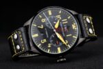 IWC replica 7days power reserve yellow pro-hunter strip leather imitazione replica orologi 4us349 - immagine 5