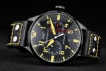 IWC replica 7days power reserve yellow pro-hunter strip leather imitazione replica orologi 4us349 - immagine 6